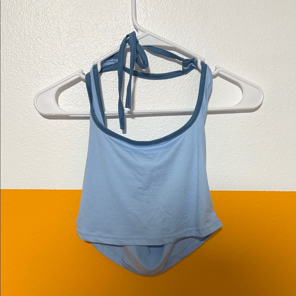 Light Blue Halter Top